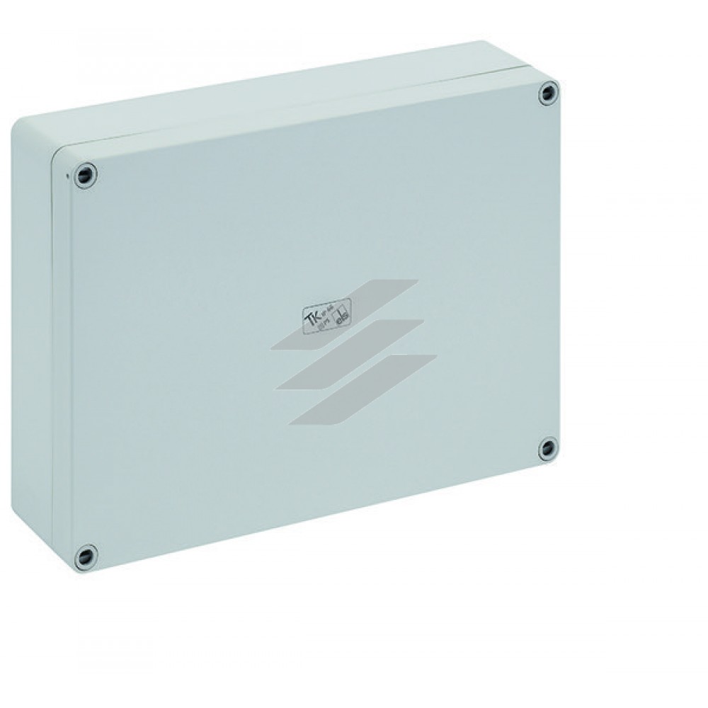 TK-коробка PS 2518-6f-O (254х180х63мм), полістирол, гладкі стінки, IP66, плоска, Spelsberg